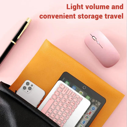 9.7in Mini Wireless Bluetooth Mouse BT English Keyboard For iPad 10th Air 2 generation Phone Tablet Portable For Xiaomi Android